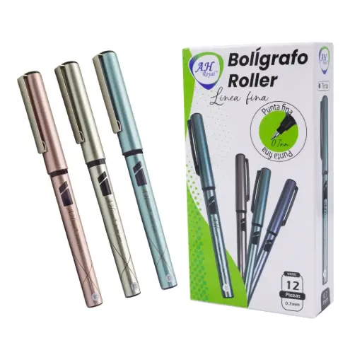 [PA4229] BOLIGRAFO AH ROYAL ROLLER  0.7MM DISPLAY X12 UND [PAC3624] 