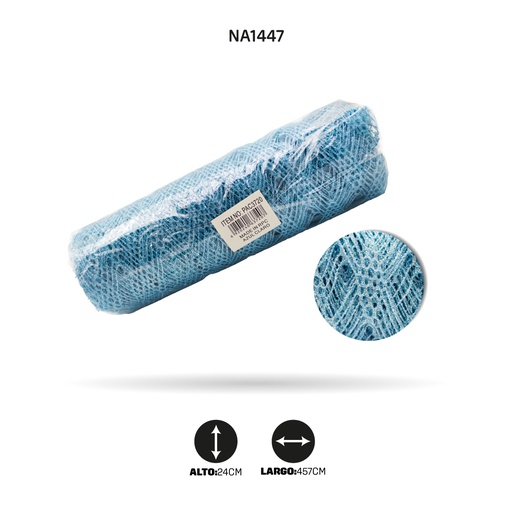 [NA1447] MALLA ESCARCHA AZUL CLARO [PAC3720]