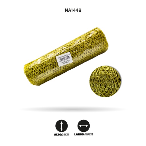 [NA1448] MALLA ESCARCHA DORADO [PAC3721]