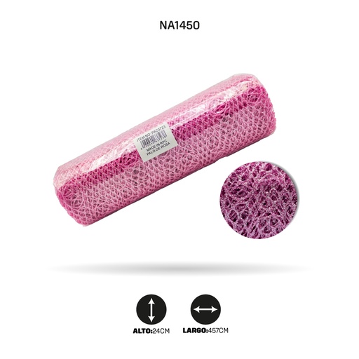 [NA1450] MALLA ESCARCHA PALO DE ROSA [PAC3723]