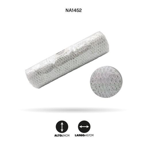 [NA1452] MALLA ESCARCHA BLANCA [PAC3725]