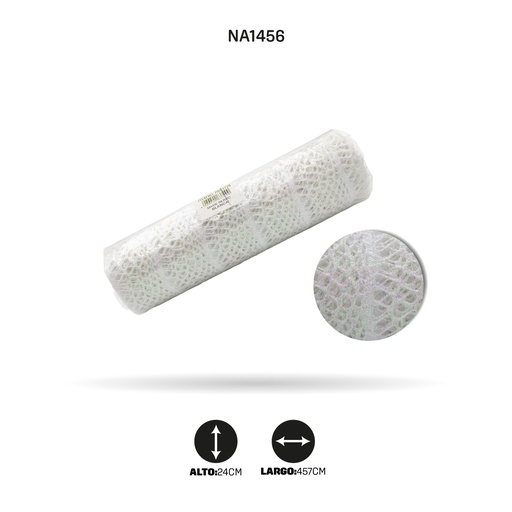 [NA1456] MALLA ESCARCHA BLANCA [PAC3729]