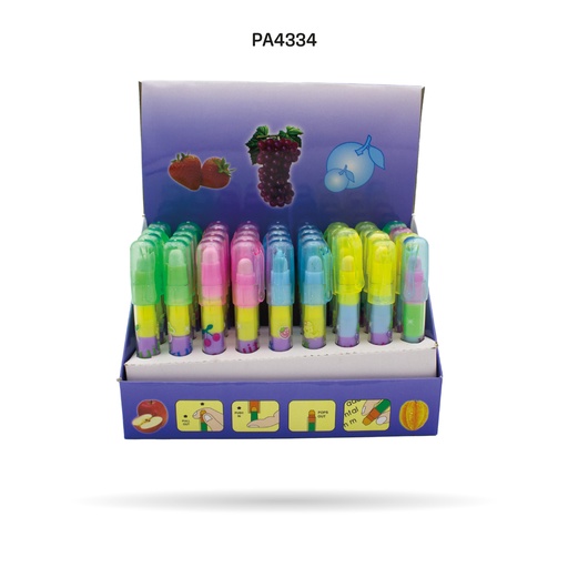 [PA4334] BORRADOR 5 PUNTAS CON OLOR FRESA DISPLEY X 36 UND [PAC3202]