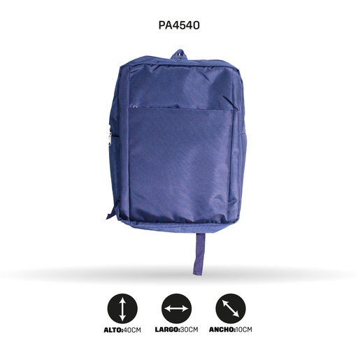 [PA4540] MALETIN  EJECUTIVO NACIONAL AZUL PETROLEO (TELA HTR)