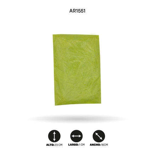 [AR1551] ESCARCHA COLOR VERDE LIMON X LIBRA [PAC4453]