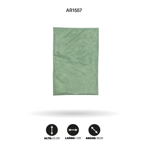 [AR1557] ESCARCHA COLOR VERDE AGUAMARINA X LIBRA [PAC4458]