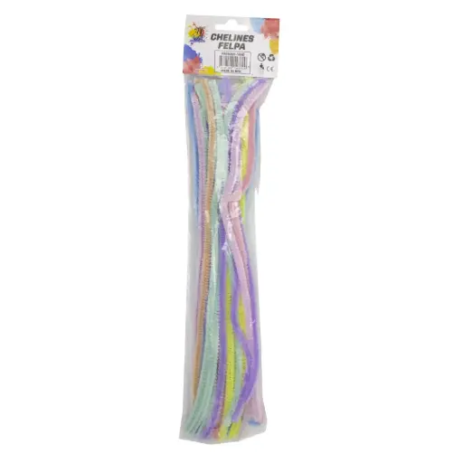 [AR1640] CHELINES DE FELPA AH ROYAL BOLSA X 30 UND - COLORES PASTEL SURTIDOS  [PAC5389]