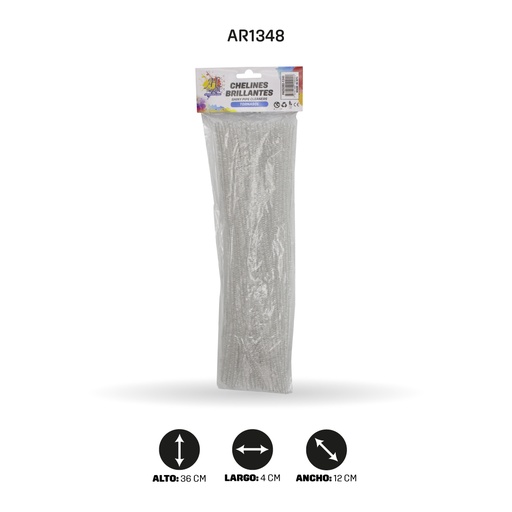 [AR1348] CHELINES BRILLANTES TORNASOL  X 100 [PAC5392]