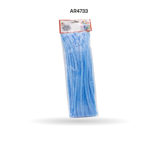 [AR4733] CHELINES DE FELPA COLOR PASTEL AZUL AGUAMARINA100pcs [PAC4325]