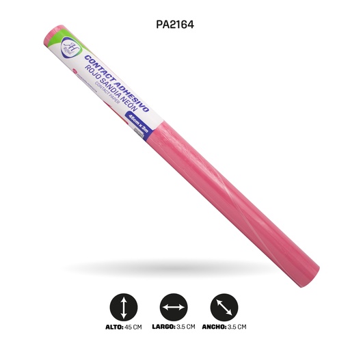 [PA2164] PAPEL CONTAC AH ROYAL ROJO SANDIA 2020 DE 3 mts x 45 cms [PAC5435]