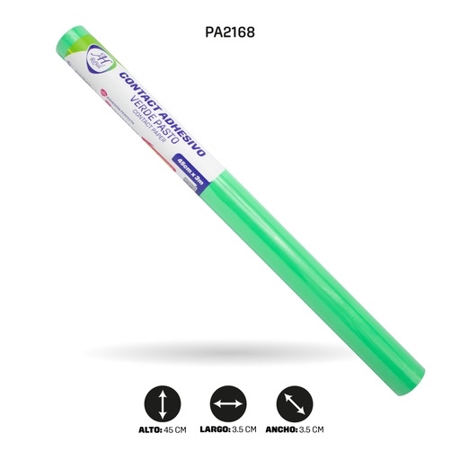 [PA2168] PAPEL CONTAC AH ROYAL VERDE PASTO 2029 DE 3 mts x 45 cms  [PAC5439]