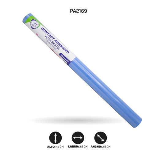 [PA2169] PAPEL CONTAC AH ROYAL 3M AZUL PASTEL 2009 [PAC5440]