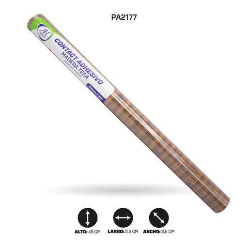 [PA2177] PAPEL CONTAC AH ROYAL 3M MADERA TECA 5049 [PAC5448]