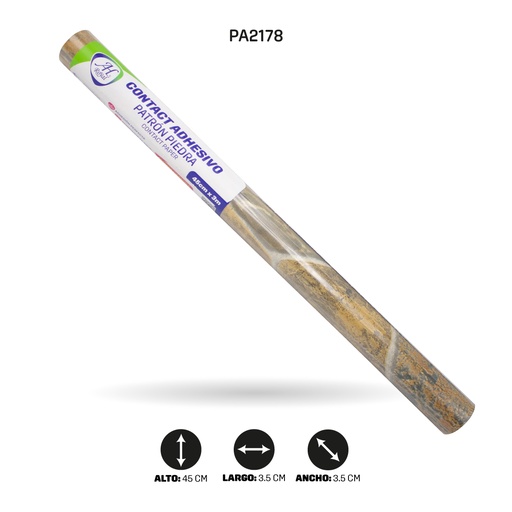 [PA2178] PAPEL CONTAC AH ROYAL PATRÓN PIEDRA 59032 DE 3 mts x 45 cms [PAC5449]