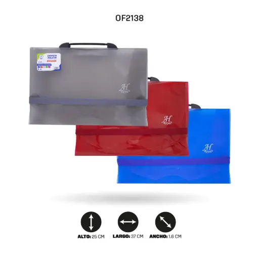 [OF2138] MALETÍN AHROYAL OFICIO CON RESORTE 65C [PAC5368]