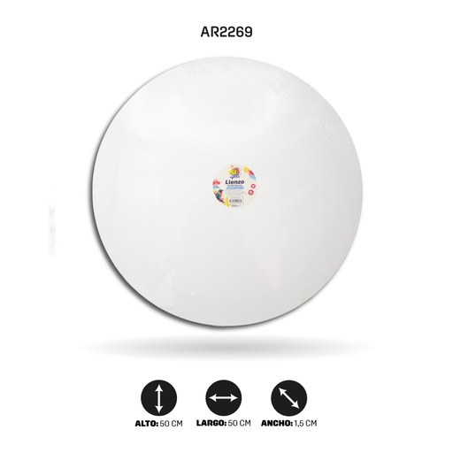 [AR2269] LIENZO ARTISTICO REDONDO HK-50CM [PAC4834-2269]
