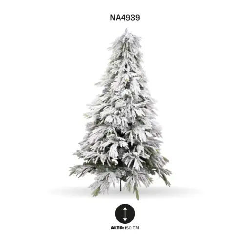 [NA4939] ARBOL DE NAVIDAD CON NIEVE E7014 150 CM/318T [PAC5266]