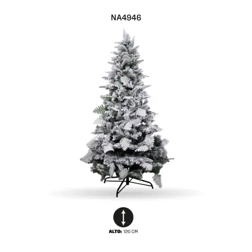 [NA4946] ARBOL DE NAVIDAD CON NIEVE E7013RF -120 CM/258T [PAC5274]