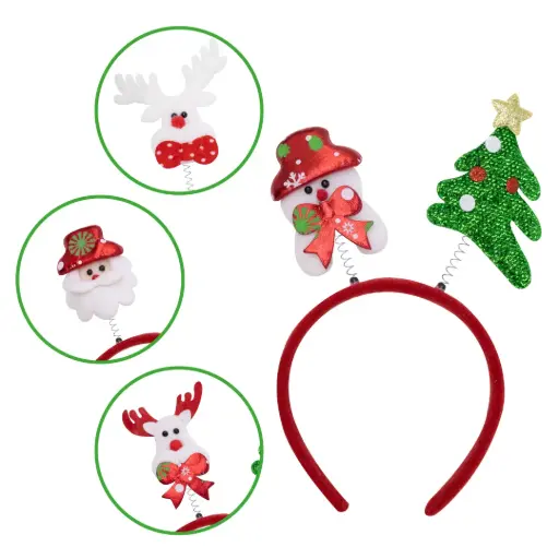 [NA4969] DIADEMA CON ÁRBOL DE NAVIDAD -10 BOX/12 [PAC4932]