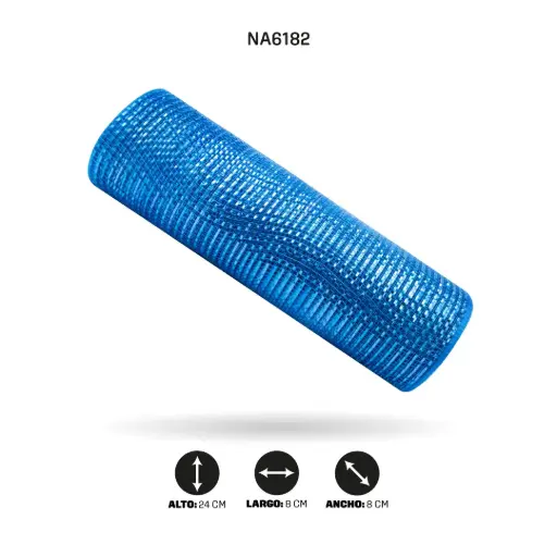 [NA6182] MALLA 24 cm x 7m AZUL AGUAMARINO [PAC5111]