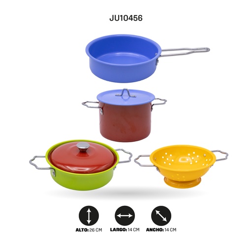 [JU10456] JUEGO DE VAJILLA DE ACERO INOXIDABLE [683G]