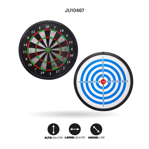 [JU10467] JUEGO DE DARDOS MAGNETICOS DOBLE LADO [B2010-1]