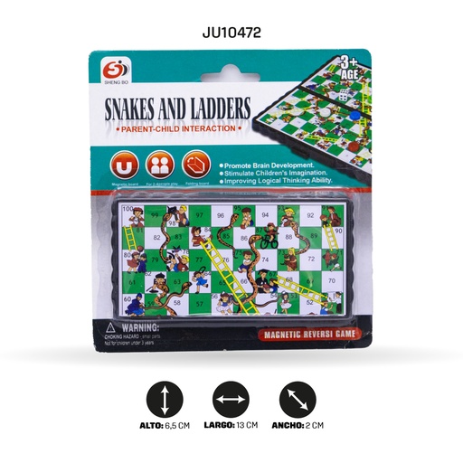 [JU10472] MINI SERPIENTES Y ESCALERAS MAGNÉTICO [S1104-1]