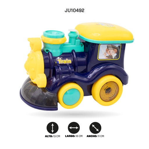 [JU10492] JUEGO DE MÁQUINA DE BURBUJAS FIGURA  TREN [ZR164]