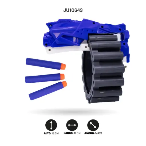 [JU10643] LANZADOR DE DARDOS SUAVES SEMIAUTOMATICO [AK-9228]