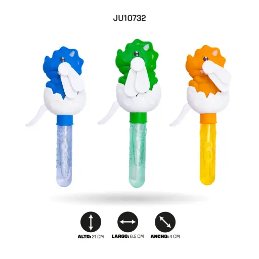 [JU10732] VENTILADOR DE BURBUJAS CON FORMA DE HUEVO DE DINOSAURIO X12 UND [1188-