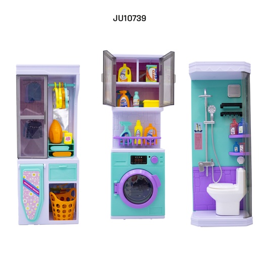 [JU10739] SET DE BAÑO, LAVADO Y PLANCHADO CON ILUMINACIÓN Y MÚSICA [78806A-1]