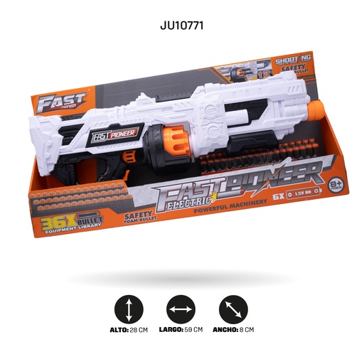 [JU10771] JUGUETE ARMA ELECTRICA DE DARDOS BLANDOS  [BIG515]