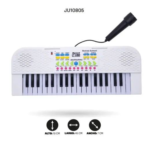 [JU10805] PIANO DE 37 TECLAS, CON LÍNEA USB Y MICRÓFONO [Q-269]