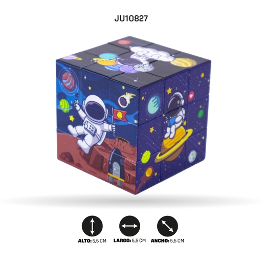 [JU10827] CUBO DE RUBIK DISEÑO VIAJE ESPACIAL DE TERCER NIVEL [SY-003]
