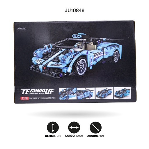 [JU10842] COCHE DE RETROCESO X532 PIEZAS [48003]