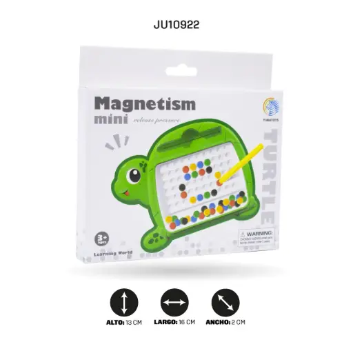 [JU10922] TABLERO CON CUENTAS MAGNÉTICAS FIGURA TORTUGA [YM-81]