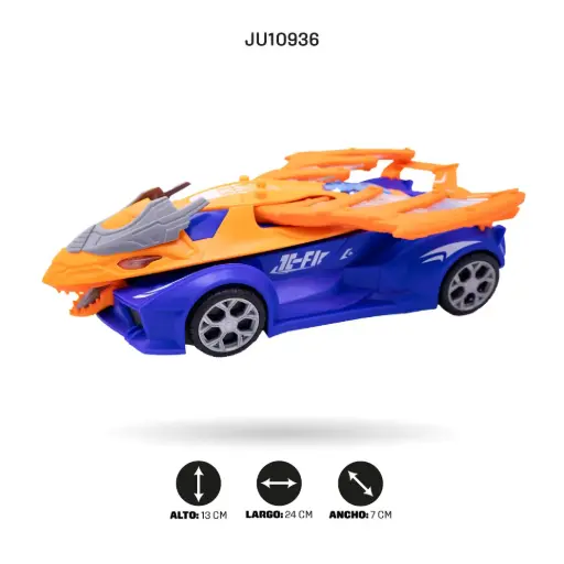 [JU10936] CARRO DINOSAURIO CON LUZ Y SONIDO [8811-7]