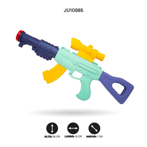 [JU10985] SET DE PISTOLA CON DARDOS Y PELOTAS SUAVES [B8996-3]