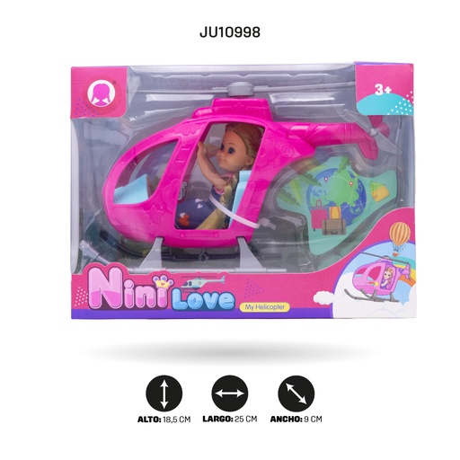 [JU10998] MUÑECA CON HELICÓPTERO [55861]