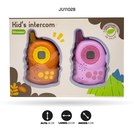 [JU11028] WALKIE-TALKIE FIGURA DINOSAURIO [7799-10]