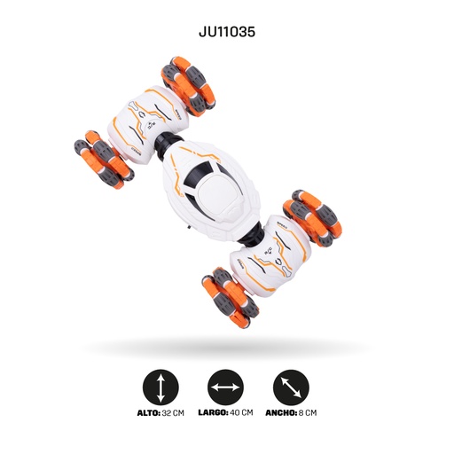 [JU11035] VEHICULO ACROBATICO CON RADIO CONTROL DE 5 VÍAS Y CARGADOR USB [809-42]
