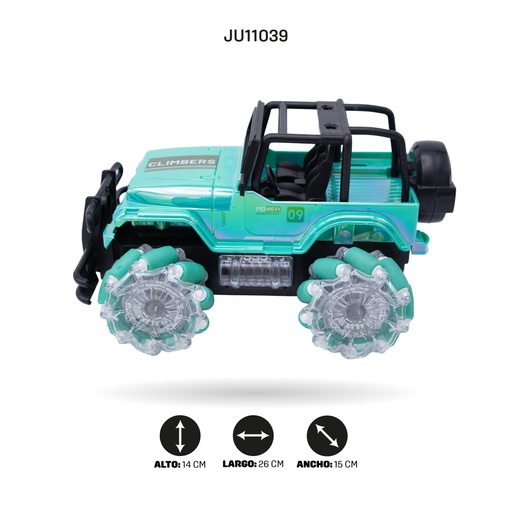 [JU11039] Carro jeep con Radio Control Recargable USB  (326-307)