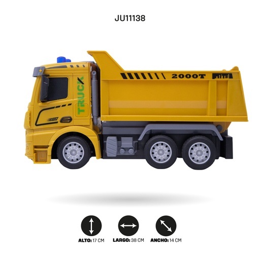 [JU11138] 1:24 CAMIÓN DE INGENIERÍA DE RADIO CONTROL DE CUATRO VÍAS CON CABLE US [716-6]