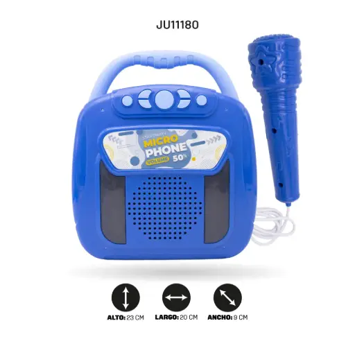 [JU11180] ALTAVOZ DE DIBUJOS ANIMADOS CON MICRÓFONO DUAL BLUETOOTH [5051]