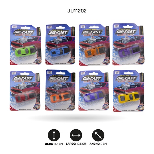 [JU11202] COCHE DE ALEACIÓN DESLIZANTE 1:64 [K102A38]