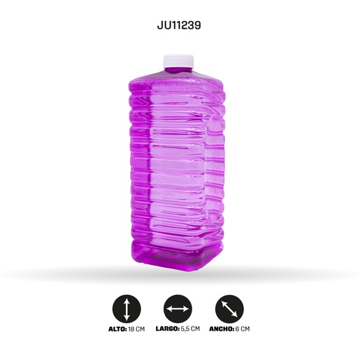 [JU11239] BOTELLA CUADRADA DE AGUA PARA BURBUJAS DE 500 ML [HT2014]
