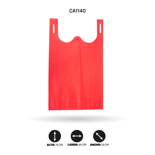 [CA1140] BOLSA DE CHALECO CON ORIFICIO EN OREJAS 44x75x19CM [PAC4367]