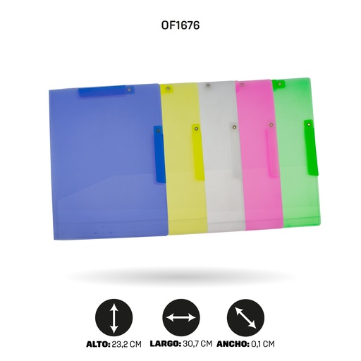 [OF1676] CARPETA 5500 A3 TRASLUCIDA GANCHO ABATIBLE SETX5UND [PAC4532]