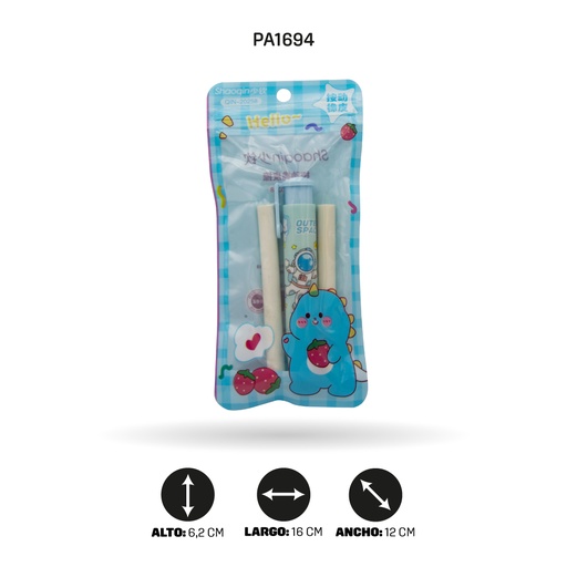 [PA1694] BORRADOR RETRACTIL 5 MOTIVOS ESTAMPADO  [PAC4810]