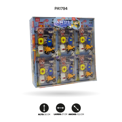 [PA1794] BORRADOR POLICIA QH-8735 BOX 24 UND [PAC4612]
